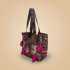 Shell Tassel Handcrafted Oversized Tote Bag — Walnut Nomad