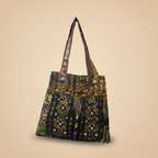 Shell Tassel Handcrafted Tote Bag — Olive Darbar
