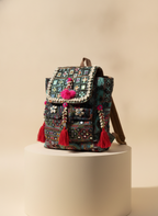 Shell Tassel Handcrafted Backpack — Peacock Trail