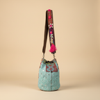 Shell Tassel Handcrafted Bucket Bag — Chestnut Bloom (Medium)
