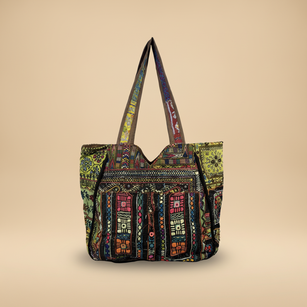 Shell Tassel Handcrafted Oversized Tote Bag — Fern Crossing