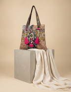 Shell Tassel Handcrafted Tote Bag — Sandstone Haveli