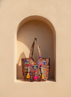 Shell Tassel Handcrafted Oversized Tote Bag — Ember Wayfarer