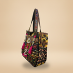 Shell Tassel Handcrafted Oversized Tote Bag — Amber Horizon