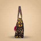 Shell Tassel Handcrafted Oversized Tote Bag — Amber Horizon