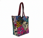 Applique Patchwork Dusk Mosaic tote bag back view