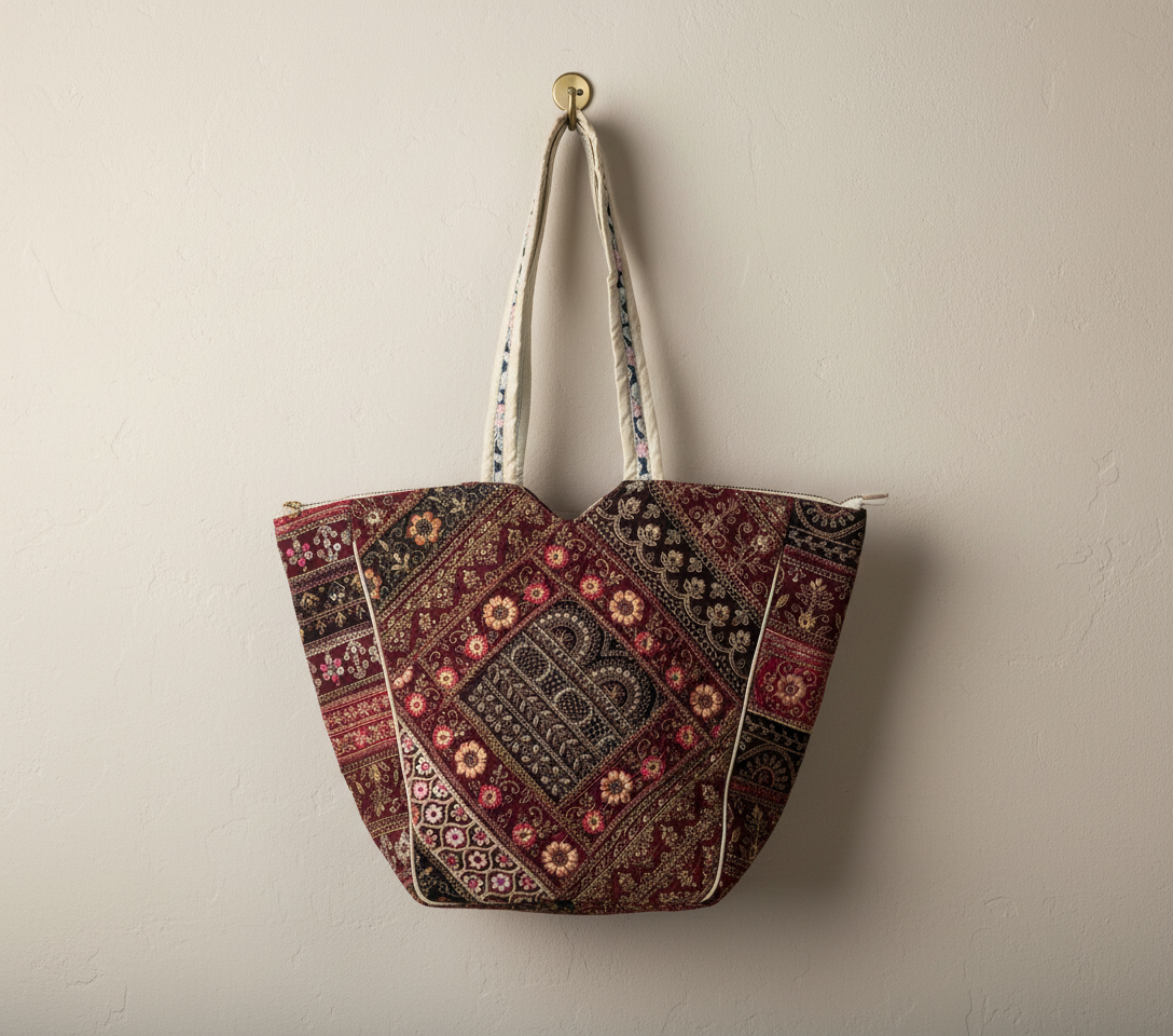 Gotta Patch Pearl Shimmer tote bag isometric angle