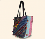 Gotta Patti Mirror Tassel Midnight Radiance tote bag back view
