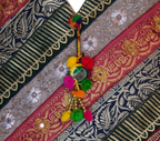 Gotta Patti Mirror Tassel Pearl Radiance tote bag back view