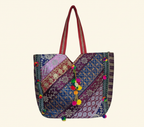 Gotta Patti Mirror Tassel Ruby Radiance tote bag isometric angle