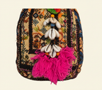 Shell Tassel Amber Heirloom (Mini) bucket bag back view