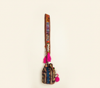 Shell Tassel Amber Heirloom (Mini) bucket bag isometric angle