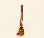 Shell Tassel Tangerine Spark (Mini) bucket bag isometric angle