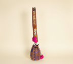 Shell Tassel Violet Aura (Mini) bucket bag isometric angle