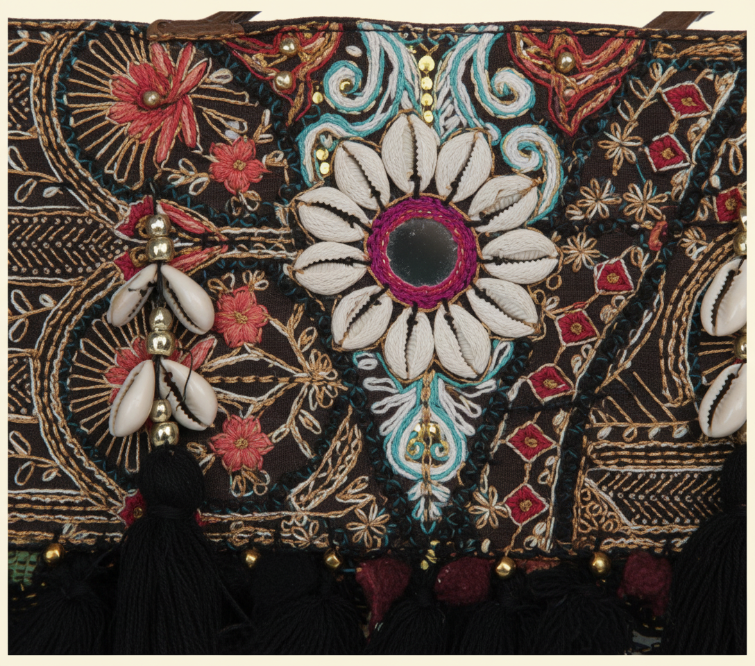 Shell Tassel Ratrani crossbody bag back view