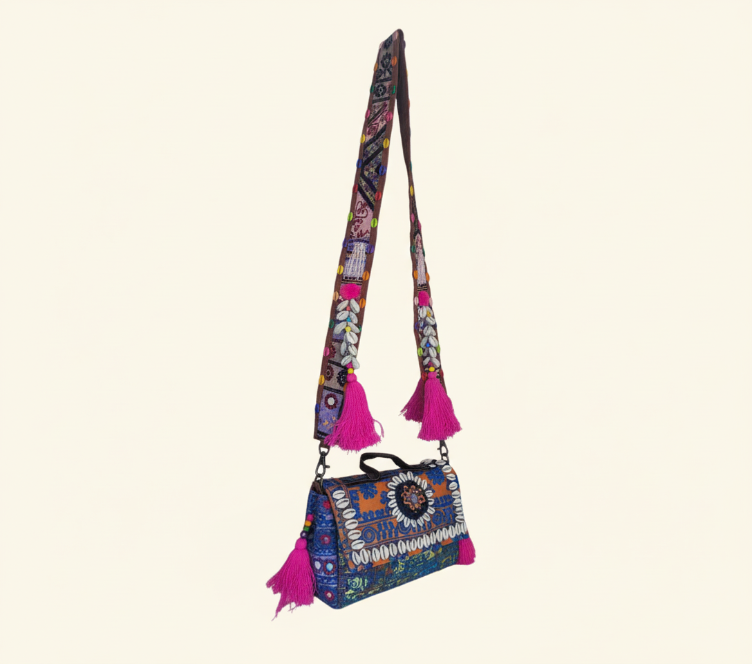 Shell Tassel Aparajita crossbody bag back view