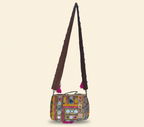Shell Tassel Bandhej crossbody bag back view