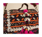 Shell Tassel Banjara crossbody bag back view
