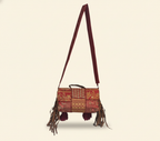 Shell Tassel Manik crossbody bag styled on hook — Mystic Dhaga