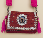 Shell Tassel Kumkum crossbody bag back view