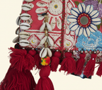 Shell Tassel Tambra crossbody bag side view showing depth