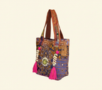 Shell Tassel Nomad Bloom tote bag back view