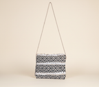 Woven Earth Obsidian Weave sling bag isometric angle