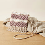 Woven Earth Ember Twill sling bag front view — Mystic Dhaga