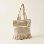 Woven Earth Sahara Weave tote bag back view