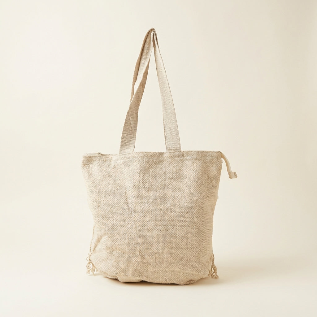 Woven Earth Sahara Weave tote bag isometric angle